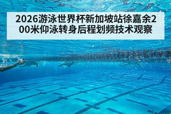 2026游泳世界杯新加坡站徐嘉余200米仰泳转身后程划频技术观察